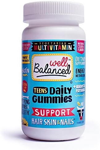 Well Balanced Vegetarian Multivitamin Gummies for Teens, 60 Count