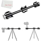 Aluminum 3/8 Screw Support Tripod Arm Rock Solid Cross Bar Photography Side Arm for 4 Heads Head Professional…