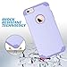 ULAK iPhone 6 Plus Case, iPhone 6S Plus Case,Thin Dual Layer Soft Silicone Skin Hard Back Cover Anti Scratches Bumper Protective Case for Apple iPhone 6 Plus/6S Plus 5.5 inch - Lavender