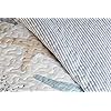 North End Decor Starfish Reef Coastal Quilt, King 3-Piece Bedding Sets, 110"x96", White