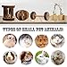 Maibtkey Hamster Chew Toys, Guinea Pig Toys Chinchilla Roller Rat Chews Toys, Teeth Care for Small Animals Bunny Rabbits Toys Accessories, Dumbbells Exercise Bell Unicycle, Pack of 10