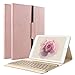 KVAGO Keyboard Case for New 2018/2017 iPad 9.7 inch, Protective Cover with 7 Colors Back-lit Detachable Bluetooth Keyboard Case for Apple iPad 6th Gen,iPad 5th Gen -Rose Gold
