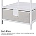 Lifewit Small Nightstand Bedside Table End Table with Fabric Drawer for Bedroom, Side Table Sofa Table, Modern Design, Sturdy and Durable, White