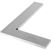 T Tulead 5.9"&times;3.94" Machinist Square L Ruler Measuring Tool with Scale | Carbon Steel Measuring Square, Precision Machinist Square, Woodworking Square, DIN 875/2, Machinist Engineer