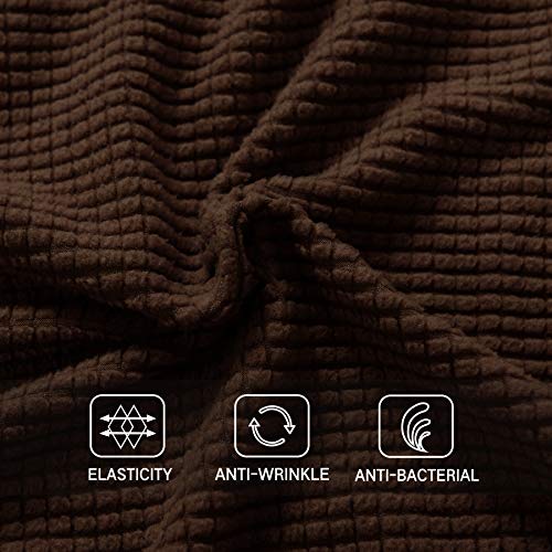 3 Subrtex+Spandex+Armrest+Covers+Chocolate