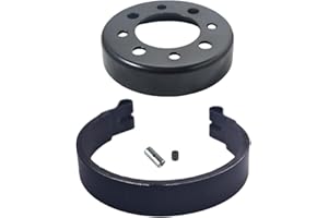 BUHNSS 4" Band Brake & 4" Brake Drum & Pin Kit black for Go Kart Cart Yard Cart Mini Bike