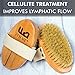 Premium Dry Brushing Body Brush for Glowing Tighter Skin and Better Circulation - Bonus Exfoliating Gloves to Easily Exfoliate in the Shower and Bath – For Rejuvenating Your Skin