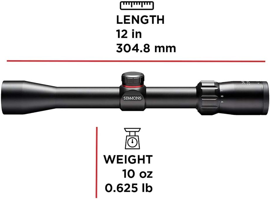 Simmons 3-9x32mm .22 Waterproof Fogproof Matte Black Riflescope (511039) : Rifle Scopes : Sports & Outdoors
