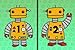 DistrACTION® Cards - Jumbo Robots - For first aid, injections, aches, injuries, and more