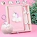 foci cozi Unicorn Journal Gel Pens Stationery Set Pendant Unicorn Key Ring-Lovely Birthday Unicorn Gifts For girls Of All Ages: 3 4 5 6 7 8 9