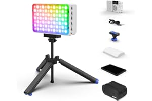 amaran Ace 25c Kit RGB On Camera Lights, Mini LED Panel LED Video Lights Portable Photography Lighting Rechargeable Battery,A