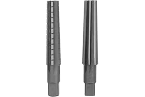 Hilitand 2pcs MT3 HSS Taper Fine/Rough Chucking Reamer Cutter Tool Set Straight Shank