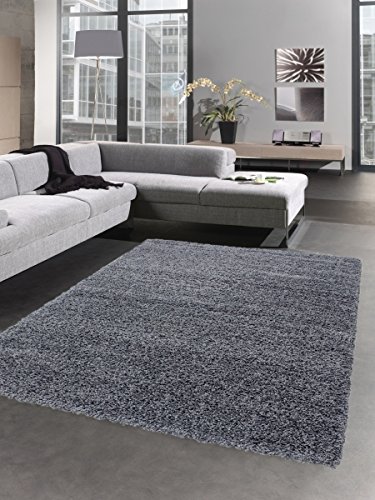 Carpetia Shaggy Tappeto A Pelo Lungo Tappeti Pelosi Deep Pile Palo Moquette Del Salotto Uni Grigio Größe 160x230 Cm