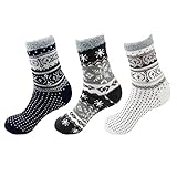Women's Medium/Large Christmas Double Layer Extra Thick Super Soft Warm Fuzzy Socks