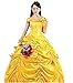 HalloweenCostumeParty Beauty and Beast Belle Costume Dress For Adults Woman(XXL)