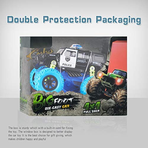 image for Toymall Baby Toys Toddler Police Car Toy Inertial Off-Road Vehicle Fou