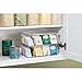 InterDesign Binz Tea Bag Organizer Box - Kitchen Cabinet Storage, Clear
