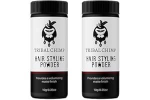 Tribal Chimp - Hair Styling Powder for Men and Women, Hair Volumizer and Texture Powder - 2 Pc Set, 10g