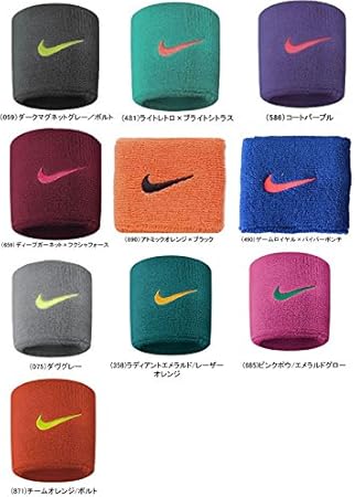 Amazon ナイキｎｉｋｅ ナイキ スウッシュ リストバンド ０５９ ダークマグネットグレー ボルト ｔｒｅ ｂｎ４００２ ０５９ サイズ Nike ナイキ アウトドアウェア