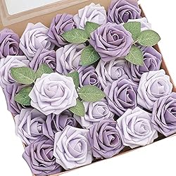 Floroom Artificial Flowers 25pcs Real Looking
