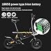ZIYOUJIGUANG Folding Electric Bicycle E-Bike Electric Scooter 250W Ebike with 18 Mile Distance, Long Battery Range- US Shippingthumb 2