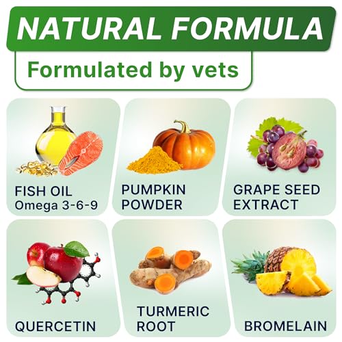 STRELLALAB Dog Allergy Relief — Dog Itchy Skin Treatment with Omega 3