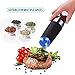AUYI Electric Salt and Pepper Grinder Set - Automatic Operation, Adjustable Coarseness, 6 AAA Batteries Powered (Not Include), Pack of 2