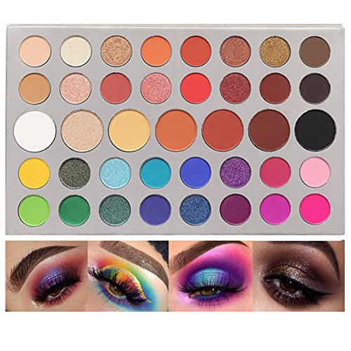 AMY'S DIARY 39 Colors Rainbow Matte and Shimmer Eye Eyeshadow Colorful Makeup Palette Pallets,Shimmer sombras de ojos Palette Pallet Eye shadow Palettes Makeup Kit paleta de maquillaje profesional