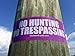 PURPLE - NO HUNTING/NO TRESPASSING VINYL BOUNDARY TAPE