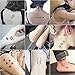 Comdoit Temporary Tattoo Kit Jagua Gel Tattoos Semi Permanent Tattoo Freehand Ink 35 Pcs Cool Tattoo Stencils DIY Tattoos Fake Freckles Temp Tattoos for Women Kids Adults Men Body Markers (4 Bottles)
