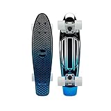 Penny Metallic Graphic Skateboard - Blue Silver 22