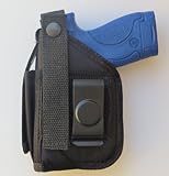 Holster for S&W M&P 22 Compact with Underbarrel Laser Mounted on Gun
