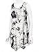 Lock and Love LL WT1065 Womens Sleeveless Tie-Dye Tunic Tank Top XXL White_Black