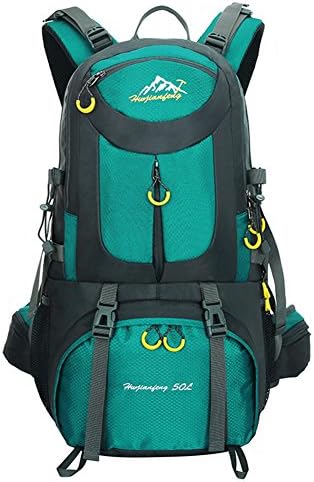 50L Hiking Backpack Multifunction Waterproof Backpack Outdoor Sport Daypack for Climbing Mountaineering Fishing Travel Cycling (green)