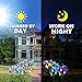 Solar Lights Outdoor, New Version Solar Garden Lights with Lily Flowers, Butterfly & Hummingbird Decorative Lights, Waterproof Multi-Color Changing LED Garden Lights for Yard, Patio (Blue and White)