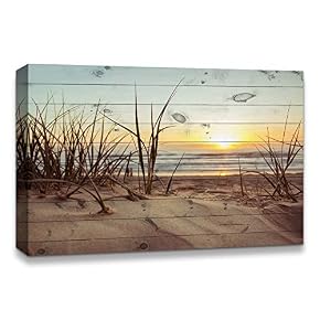 Romantic Scene of Sea Painting Artwork for Home Framed