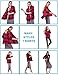 Women's Plaid Flannel Shirt Red & Black Checkered Long Sleeve Cotton Shirts L