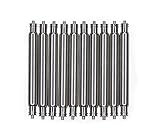SEIKO OEM Spring Bar 21mm 10 Pcs Non-Magnetic Stainless Steel 21mm x 1.8mm x 0.8mm Double Fringe