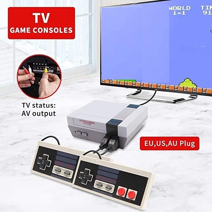 Retro Game Console,Classic NES Mini Console with Builtin 620 NES
