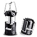 LED Camping Lantern By Hitecera Ultra Bright Camping Light Collapsible Waterproof Energy-saving Battery-powered For Hiking,Hunting,Camping,Emergencies(Black)