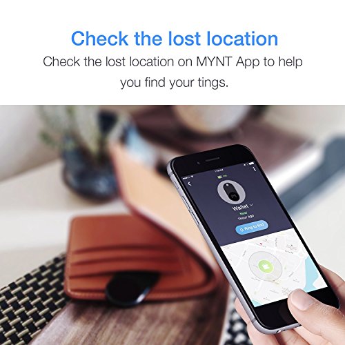MYNT ES - A Compass for Finding Important Things. Phone locator, Key Finder and Wallet Tracker. Find Your Items in Seconds. (1-PACK, 1-BLACK)