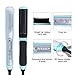 KINGDOMCARES Professional Ceramic Hair Straightening Brush Anti Scald Hair Straightener Comb Blue