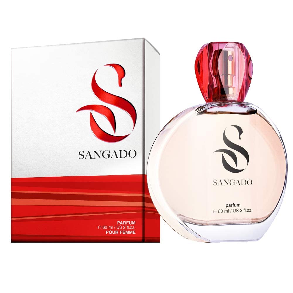SANGADO Sicily Perfume for Women, 8-10 Hours Long-Lasting, Luxury Smelling, Chypre Fruity, Fine French Essences, Extra-Concentrated (Parfum), Elegant, Seductive, 60 ml Spray