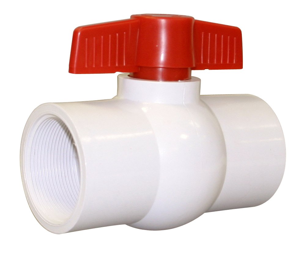Valterra 700-20F PVC Ball Valve, White, 2" FPT