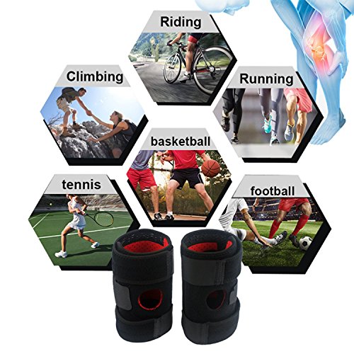 Knee brace support, 2 pack knee pads open patella breat…