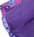 Welity Little Girl's Rain Jackets Fleece Lined Floral Windproof Outdoor Hooded Outerwear, 1 Purple, US 6 Years-7 Years = Tag 120
