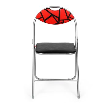 @Home by Nilkamal Jax Foldable Chair (Red and Black)