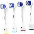 Replacement Toothbrush Heads Compatible with Oral B Braun, 4 Pack Professional Electric Toothbrush Heads Brush Heads Refill for Oral-B 7000/Pro 1000/9600/ 500/3000/8000