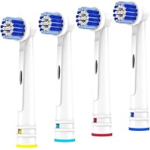 Replacement Toothbrush Heads Compatible with Oral B Braun, 4 Pack Electric Toothbrush Heads Brush Heads Refill for Oral-B 700