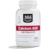 365 by Whole Foods Market, Calcium with Vitamin D3, 120 Vegetarian Tablets, 60-Day Supply